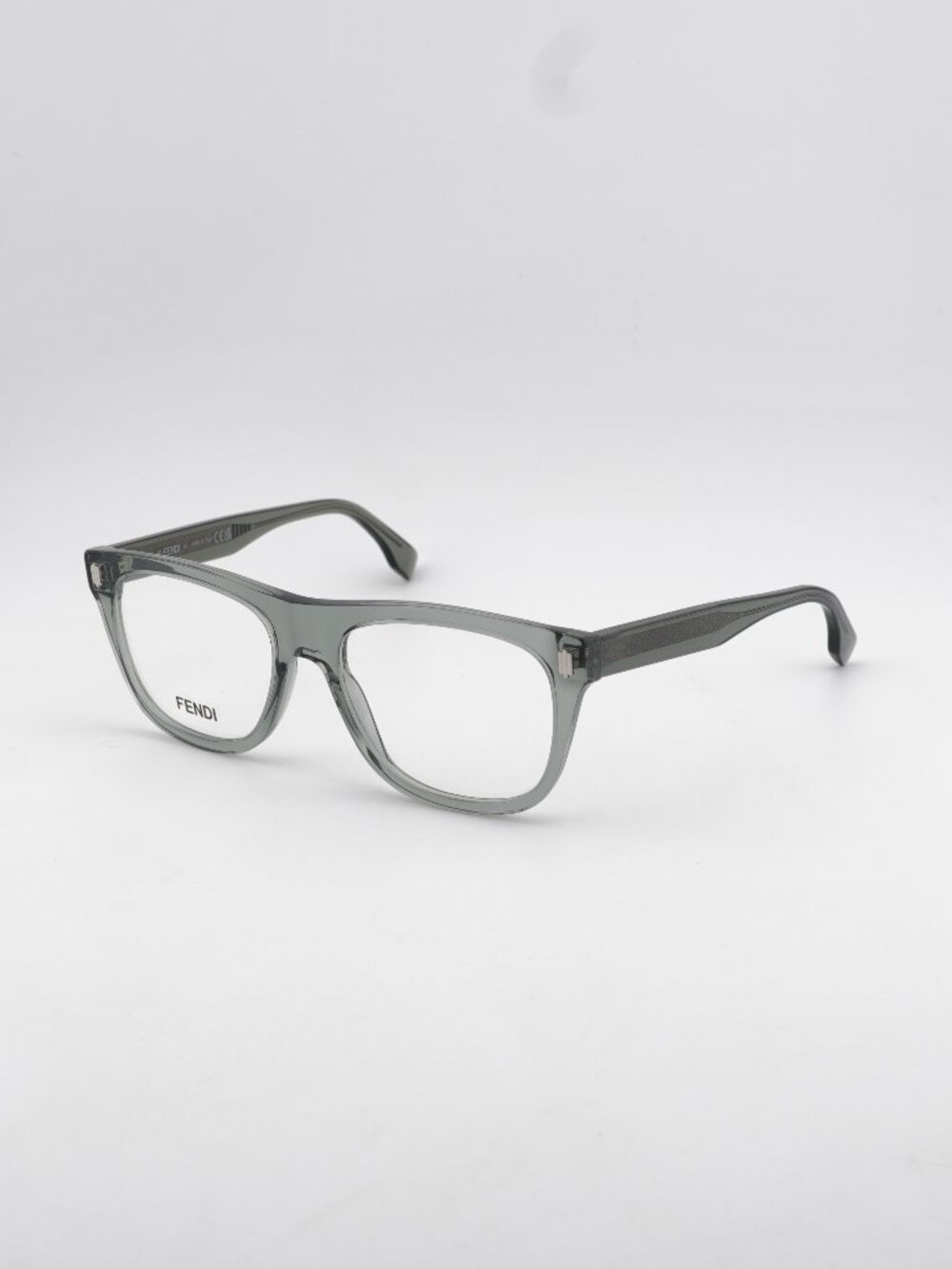 Fendi FE50070I 020 Eyeglasses Grey 54mm Square Frame